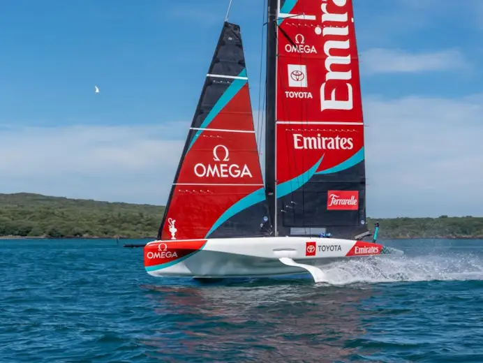 Una foto del team Emirates New Zealand (courtesy Smith)