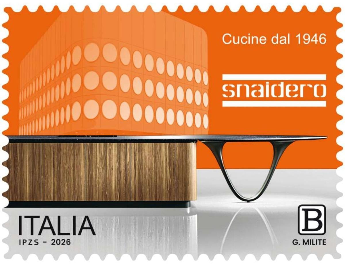 Il francobollo dedicato a Snaidero (courtesy Snaidero)