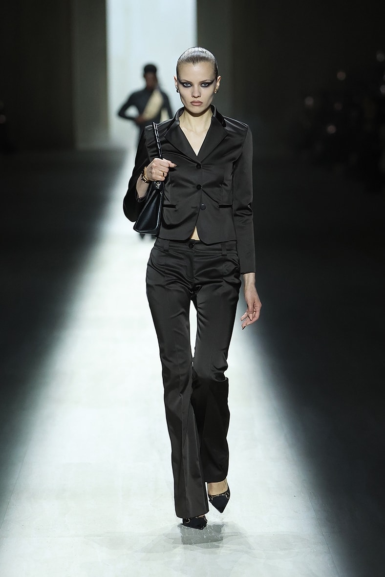 Un look Gucci fall-winter 2026/27 (courtesy Gucci)