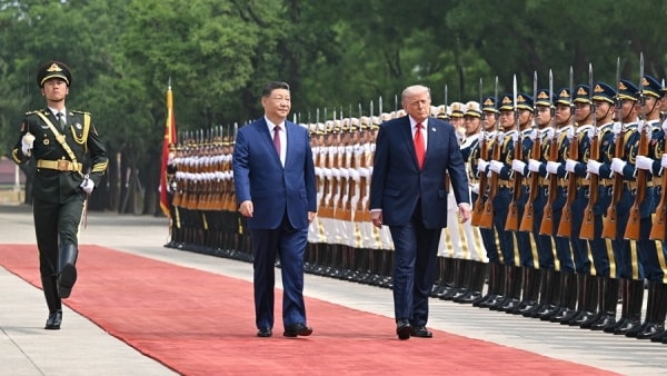 Xi Jinping accoglie Donald Trump a Pechino