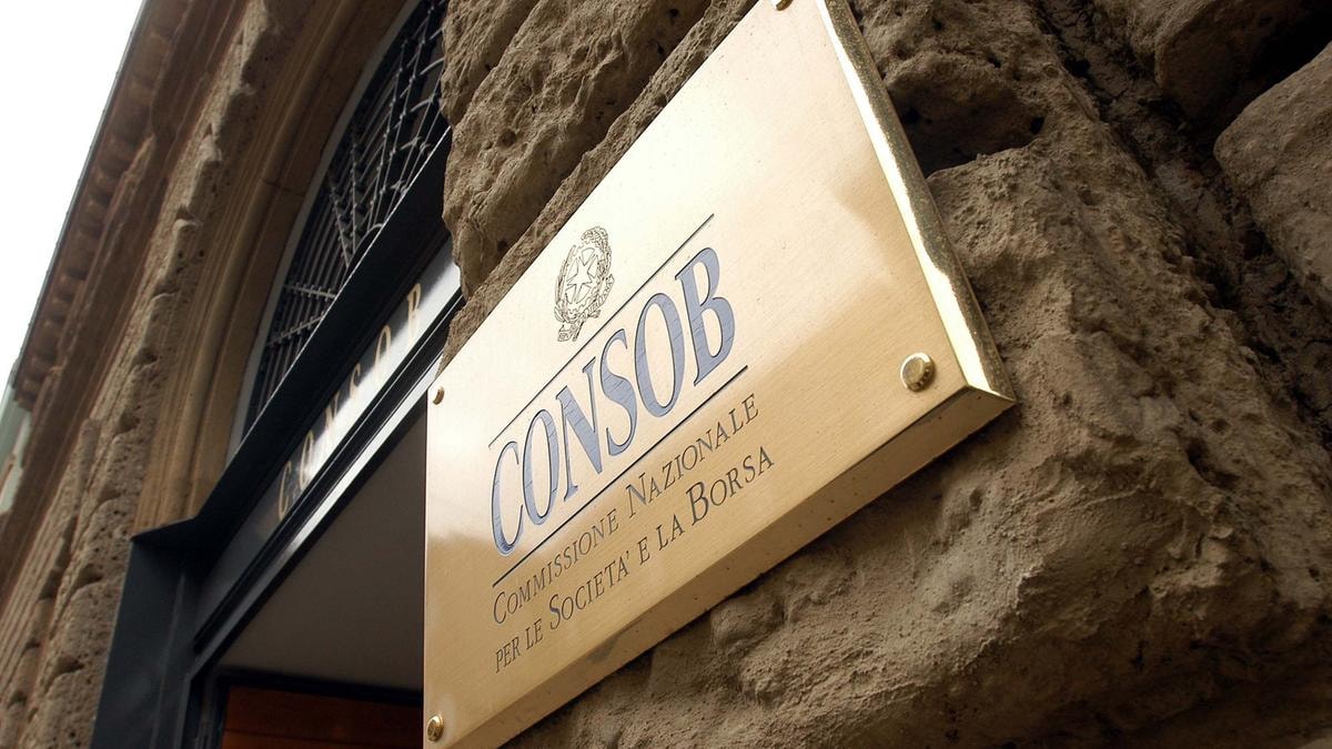 SEDE CONSOB
 TARGA
 COMMISSIONE NAZIONALE PER LE
 SOCIETA'E LA BORSA