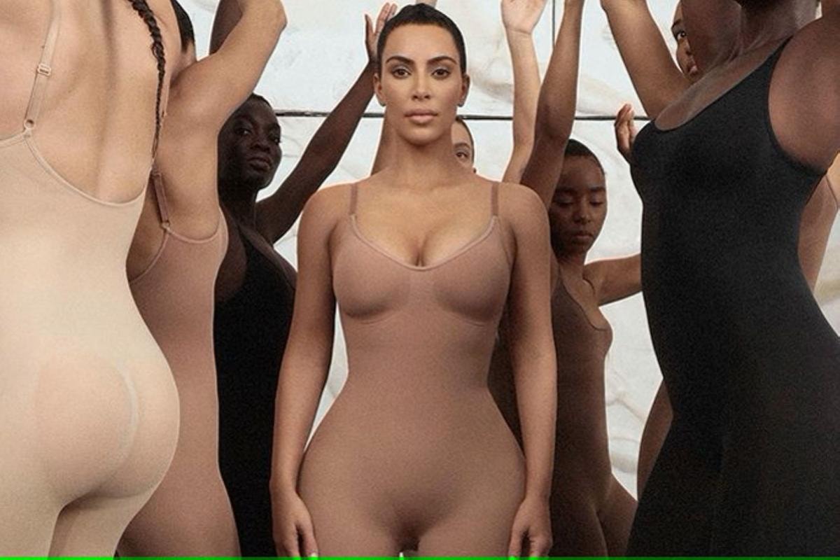 Kim Kardashian in un adv Skims (ph official website)