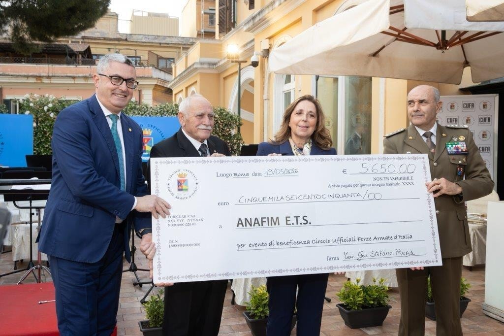 Da sx Generoso Mele, Achille Rivoli, Isabella Rauti, Stefano Rega