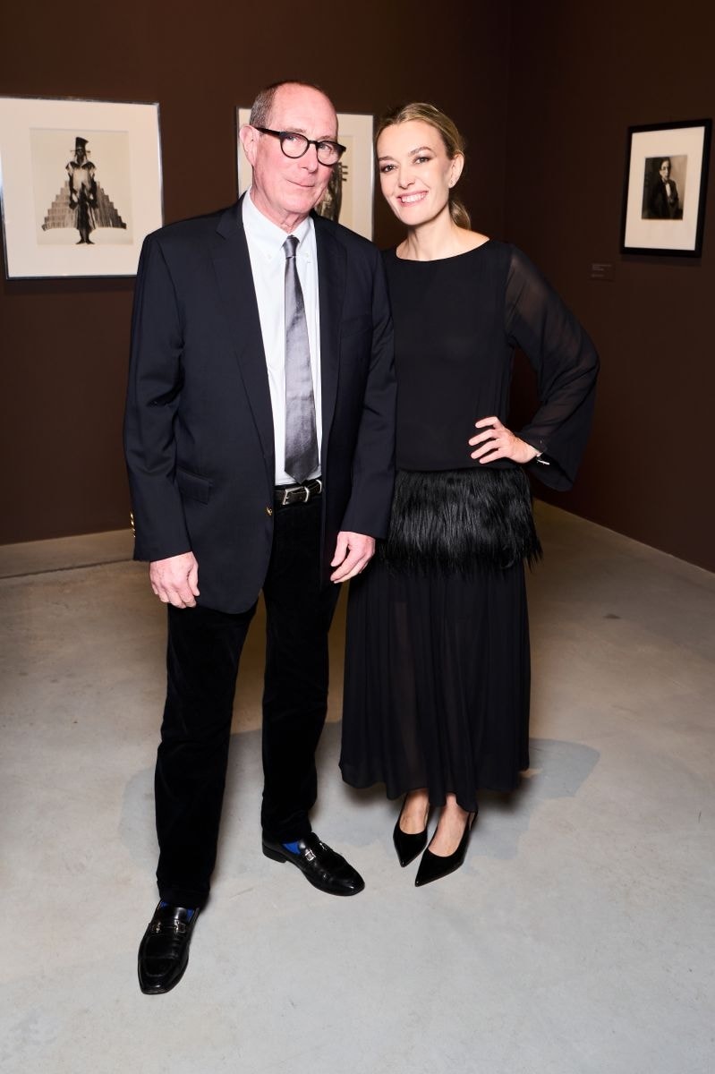 Da sinistra, Tom Penn, direttore esecutivo di The Irving Penn Foundation e Marta Ortega Pérez (courtesy Mop Foundation)