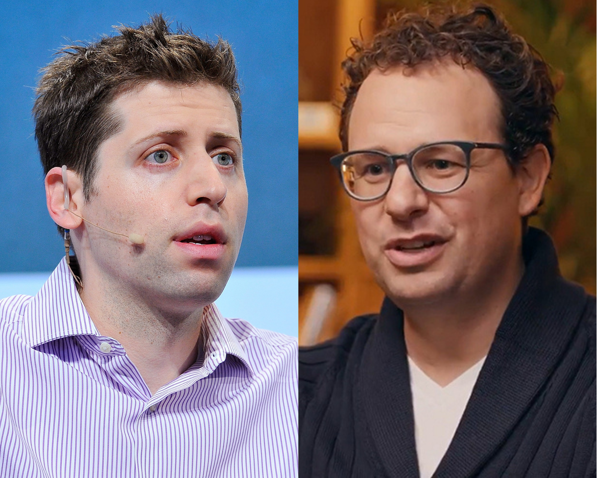 Da sinistra Sam Altman (OpenAI) e Dario Amodei (Anthropic)