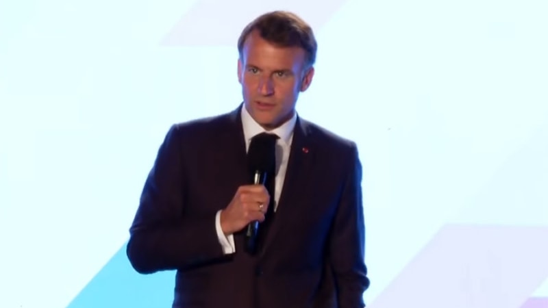 Il presidente francese Emmanuel Macron