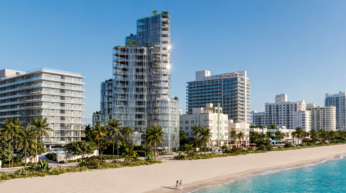 Un render della Hydor tower progettata da Luca Dini design & architecture (courtesy Visionnaire)