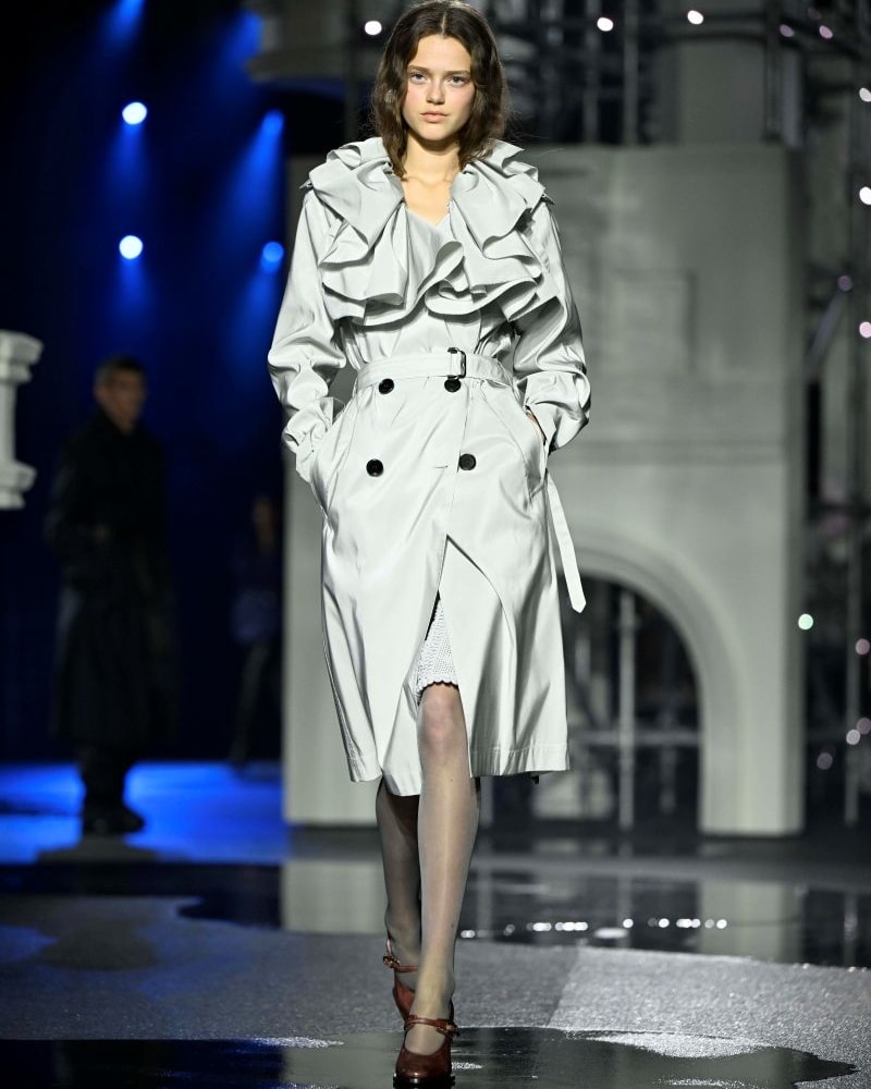 Un look Burberry fall-winter 2026/27 (ph Francesc Ten/MFF)