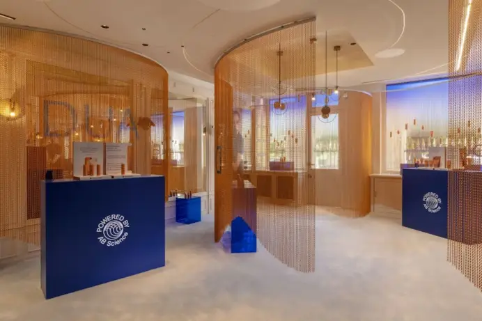 Un'immagine del pop up store Dua (courtesy Augustinus Bader)