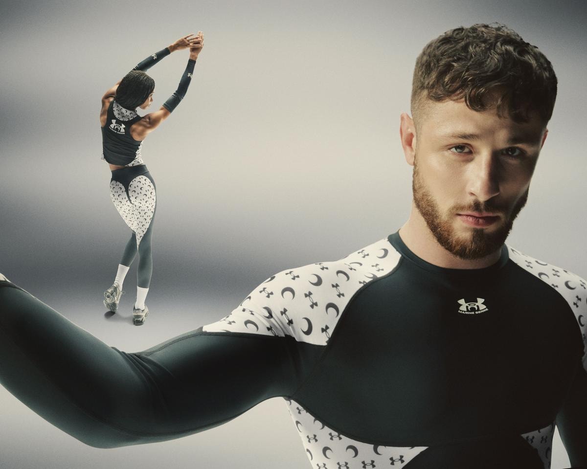 Un'immagine della campagna Marine Serre x Under armour (ph Nicola Delorme, courtesy Marine Serre)