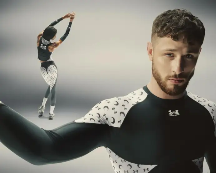 Un'immagine della campagna Marine Serre x Under armour (ph Nicola Delorme, courtesy Marine Serre)