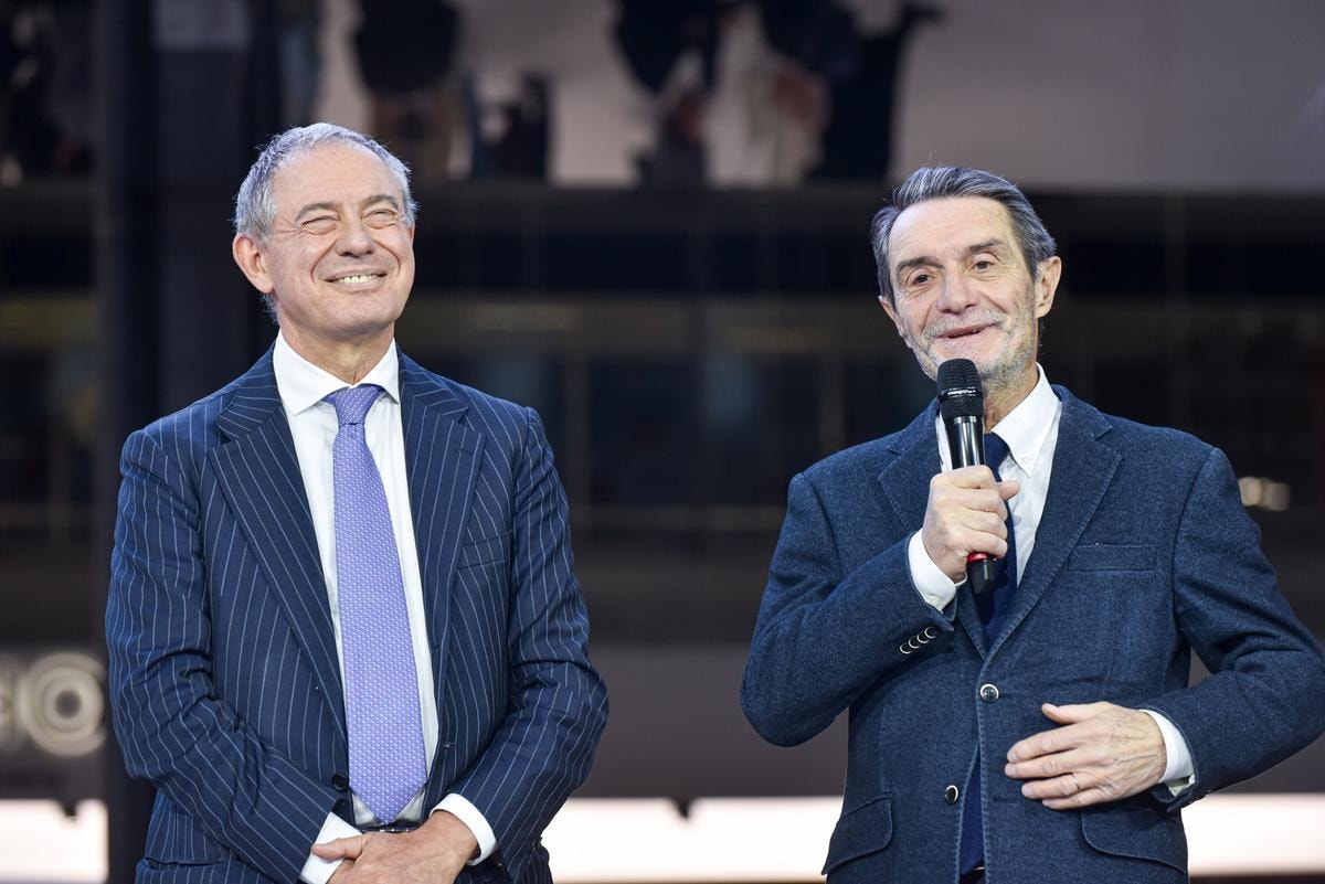 Adolfo Urso, Mimit, e Attilio Fontana, Regione Lombardia