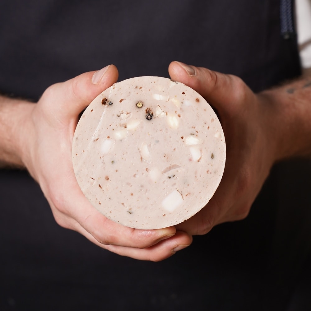 Mortadella di Lampuga, Seppie e Pistacchio.