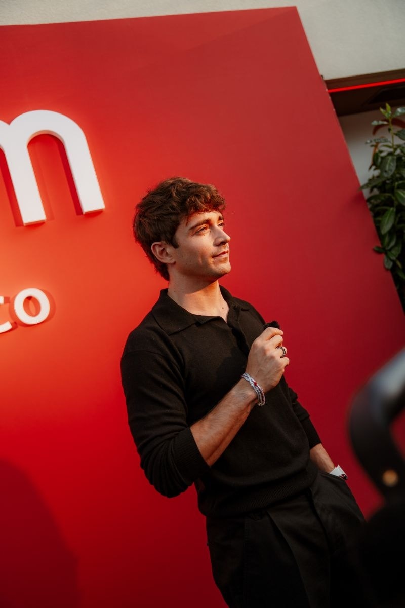 Charles Leclerc all'evento di Apm Monaco al Nikki Beach Monte Carlo (courtesy Apm Monaco)