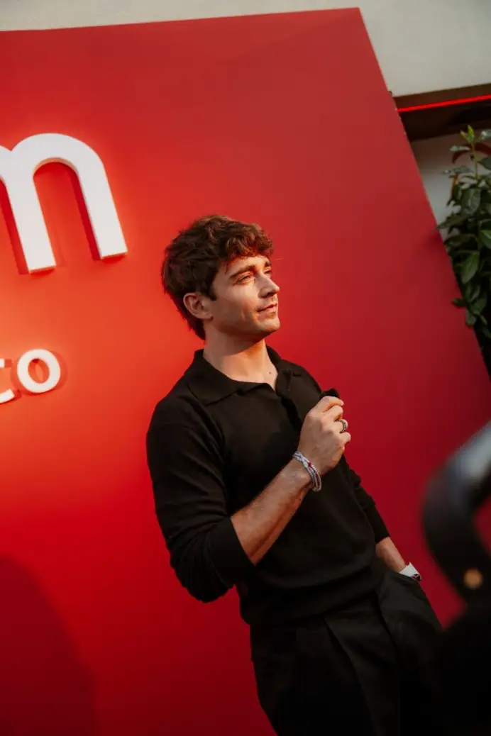 Charles Leclerc all'evento di Apm Monaco al Nikki Beach Monte Carlo (courtesy Apm Monaco)