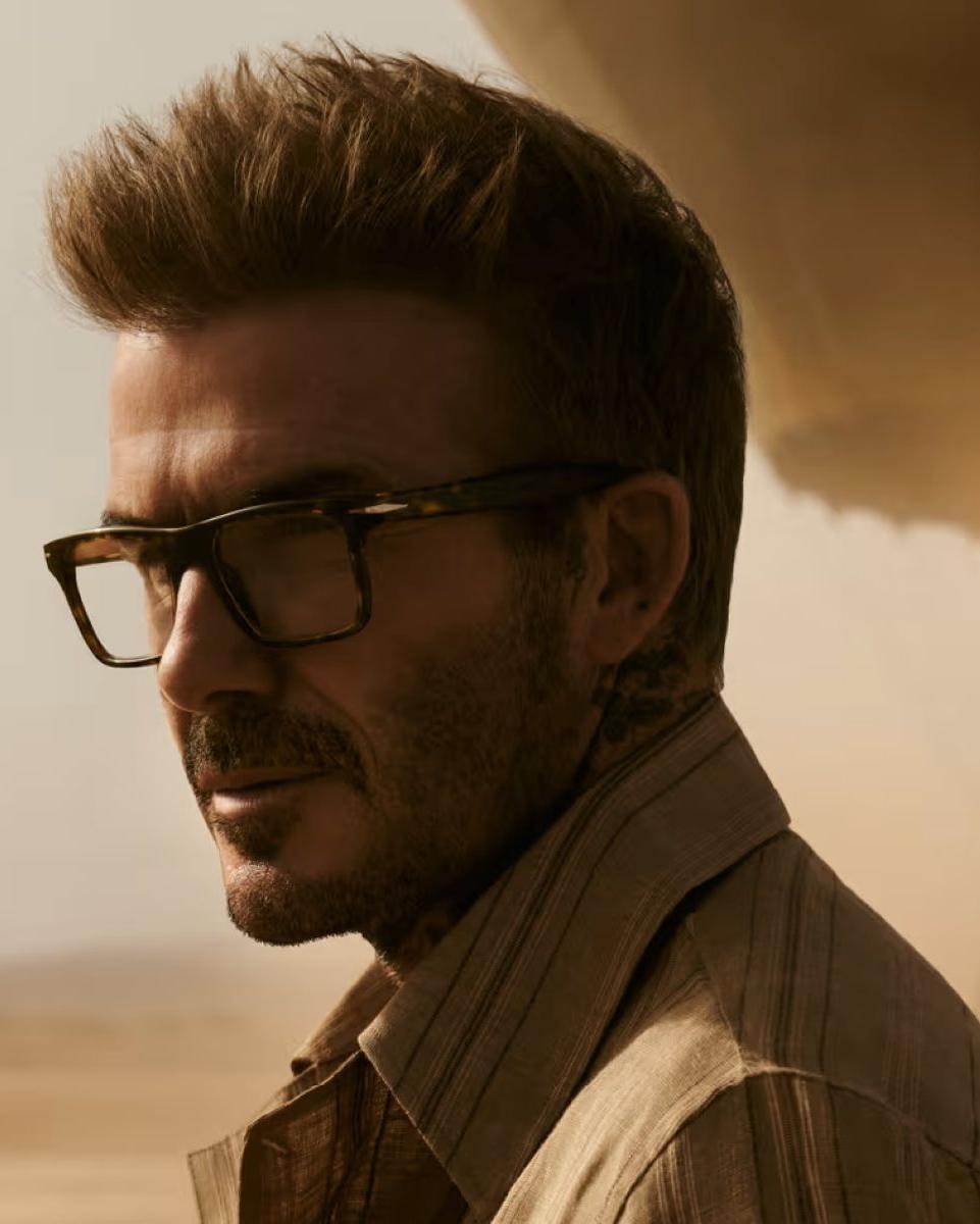David Beckham in una campagna di Safilo (ph official website)