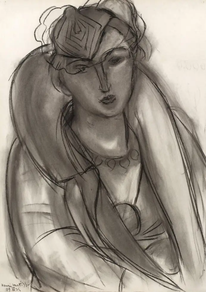 Henri Matisse, Lydia (E?tude pour ?Portrait au manteau bleu?).