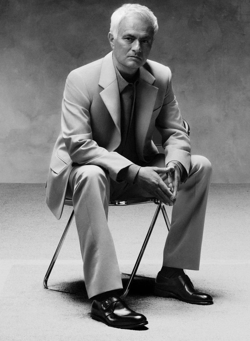 José Mourinho in una campagna Ferragamo (courtesy Ferragamo)