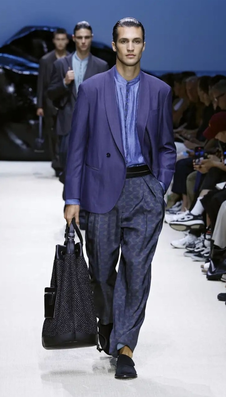 Un look Armani spring-summer 2026 (courtesy Armani)