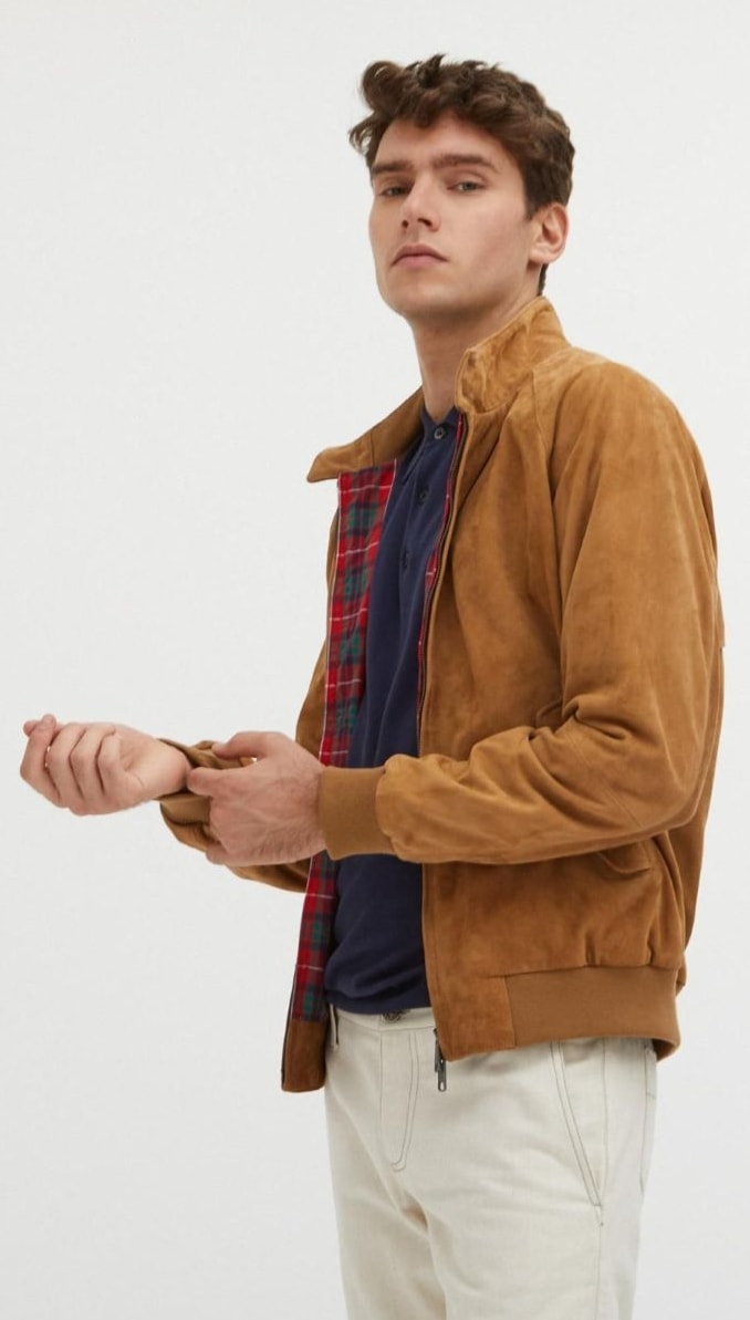 Un look Barbour spring-summer 2027 (courtesy WP Lavori in corso)