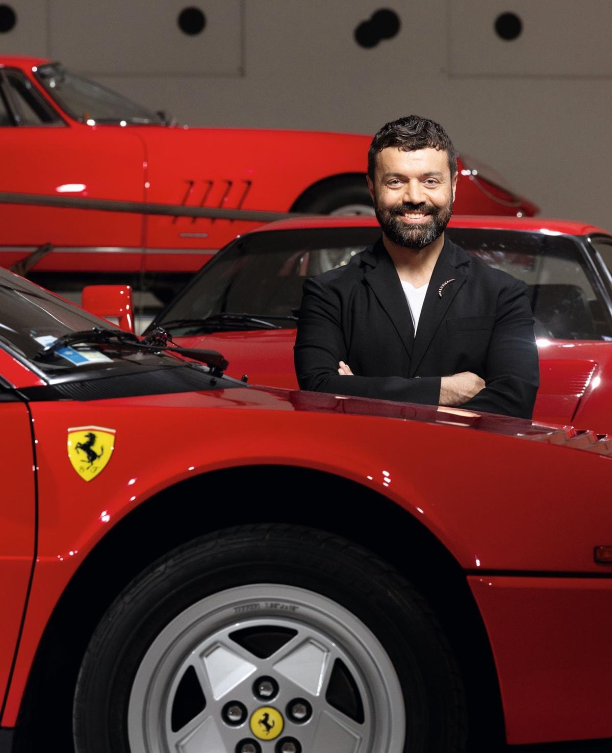 Rocco lannone, direttore creative di Ferrari Style, fotografato al Museo Enzo Ferrari di Modena, da @Massimo Sestini