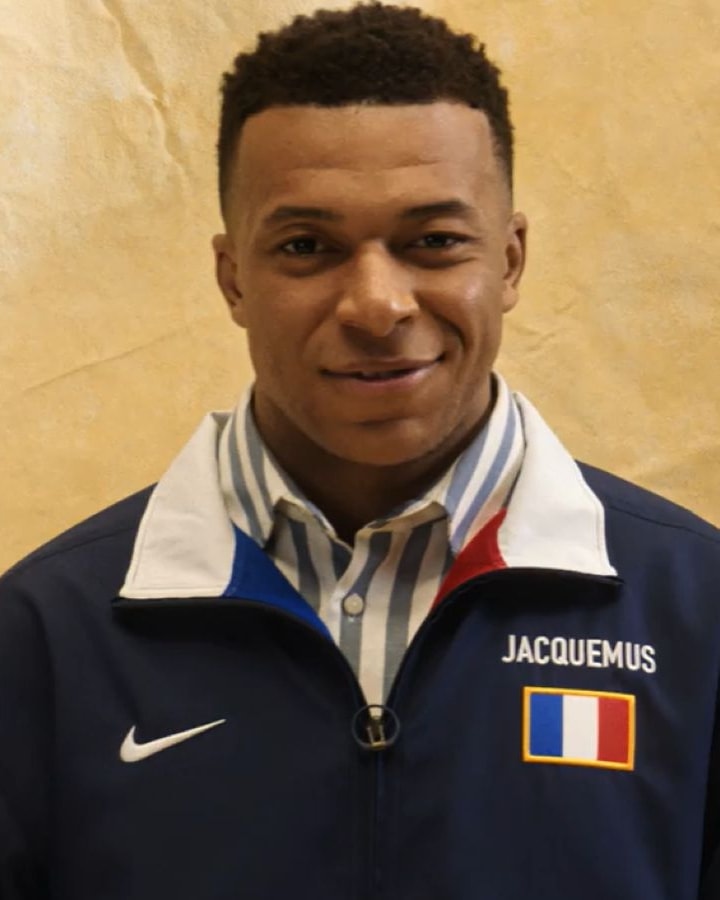 Kylian Mbappé in uno scatto della campagna (courtesy Jacquemus)