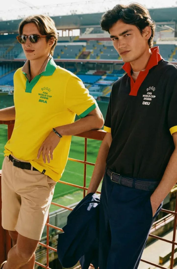 Un look della collezione Boggi per i Mondiali 2026 (ph Boggi official website)