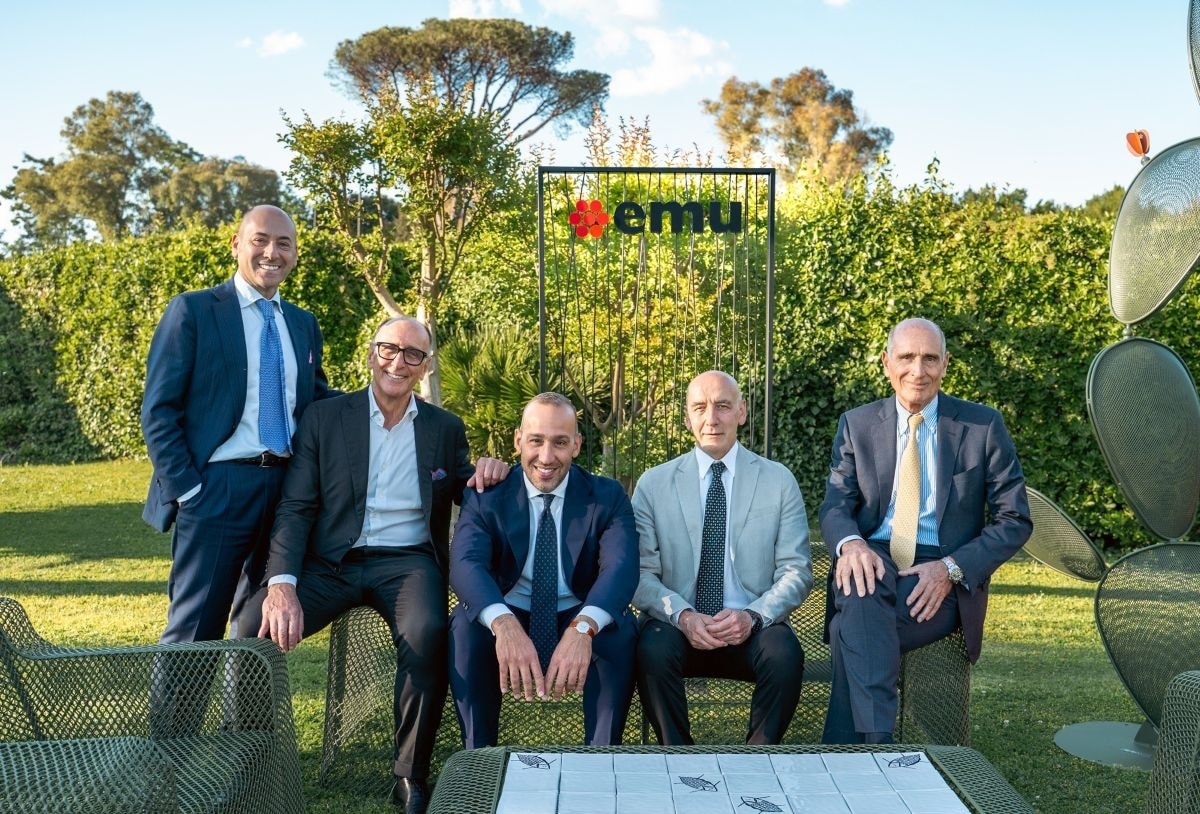 Da sinistra, Giuseppe Ruozzo, Luigi Biscarini, Matteo Biscarini, Paolo Biscarini e Vittorio Biscarini (courtesy Emu group)