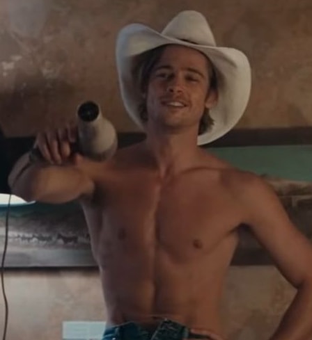 Brad Pitt in un frame del film Thelma & Louise (ph Youtube @ Amazon MGM studios)