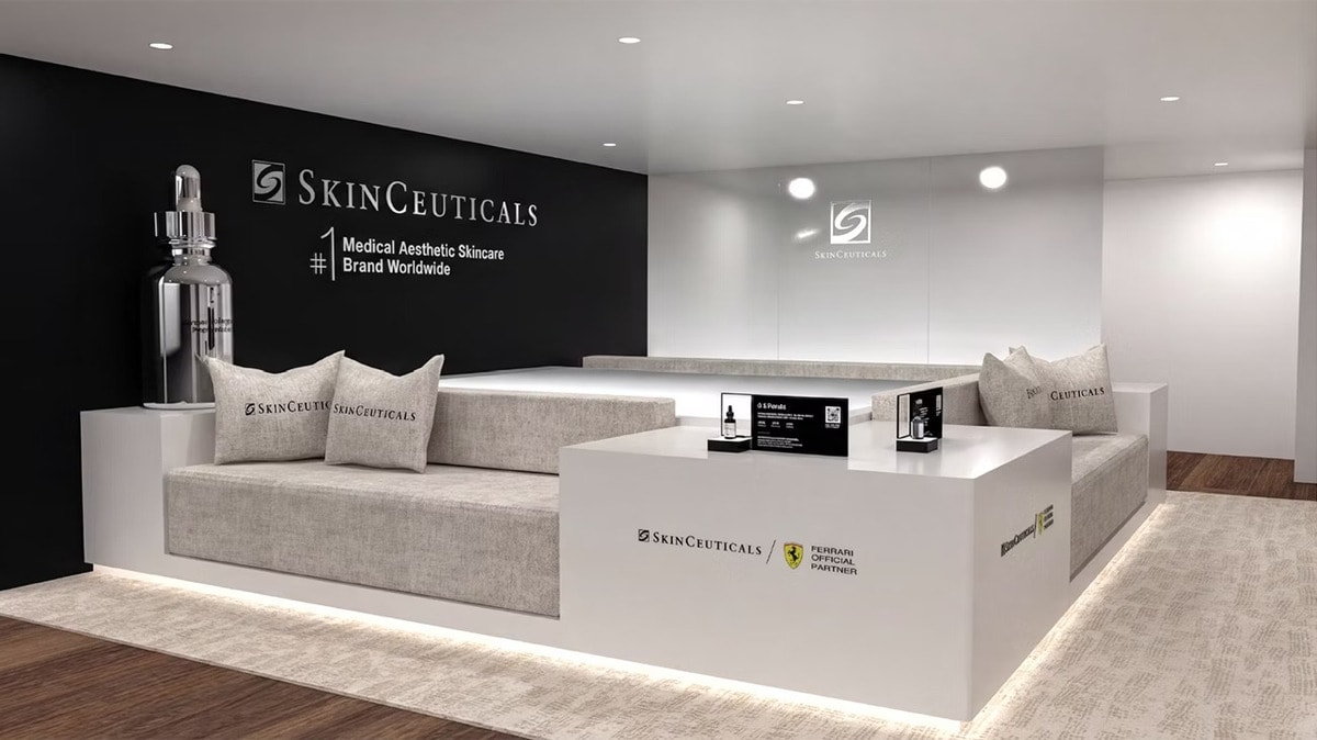 Skinceuticals x Scuderia Ferrari (courtesy Skinceuticals)