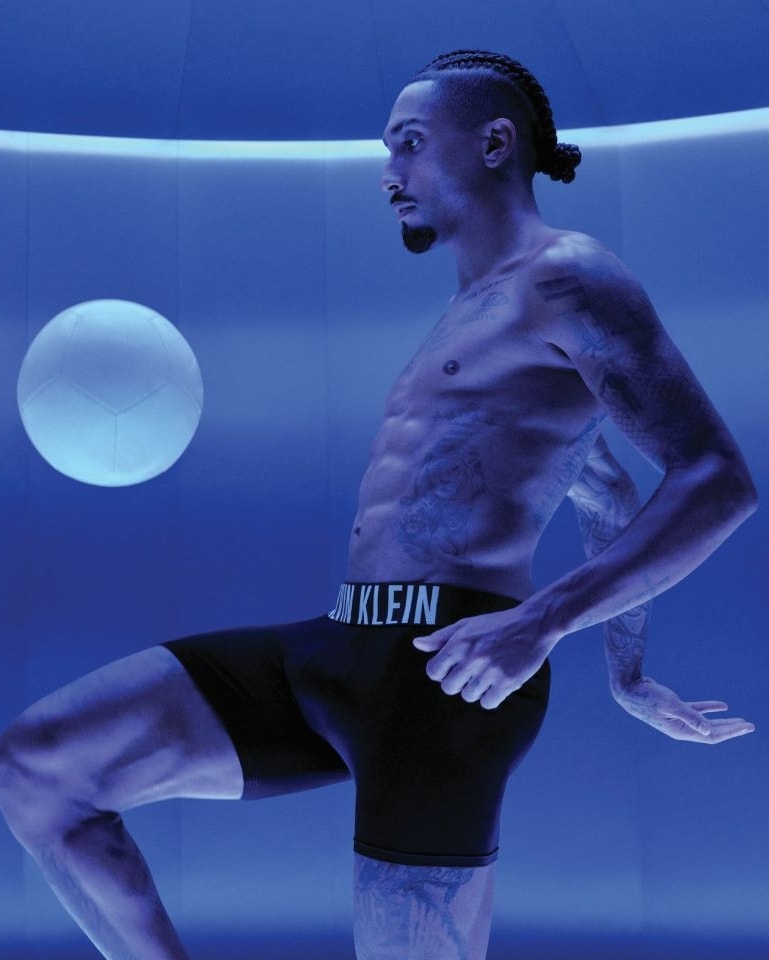 Un'immagine dell'adv Calvin Klein x Raphinha (courtesy Calvin Klein)