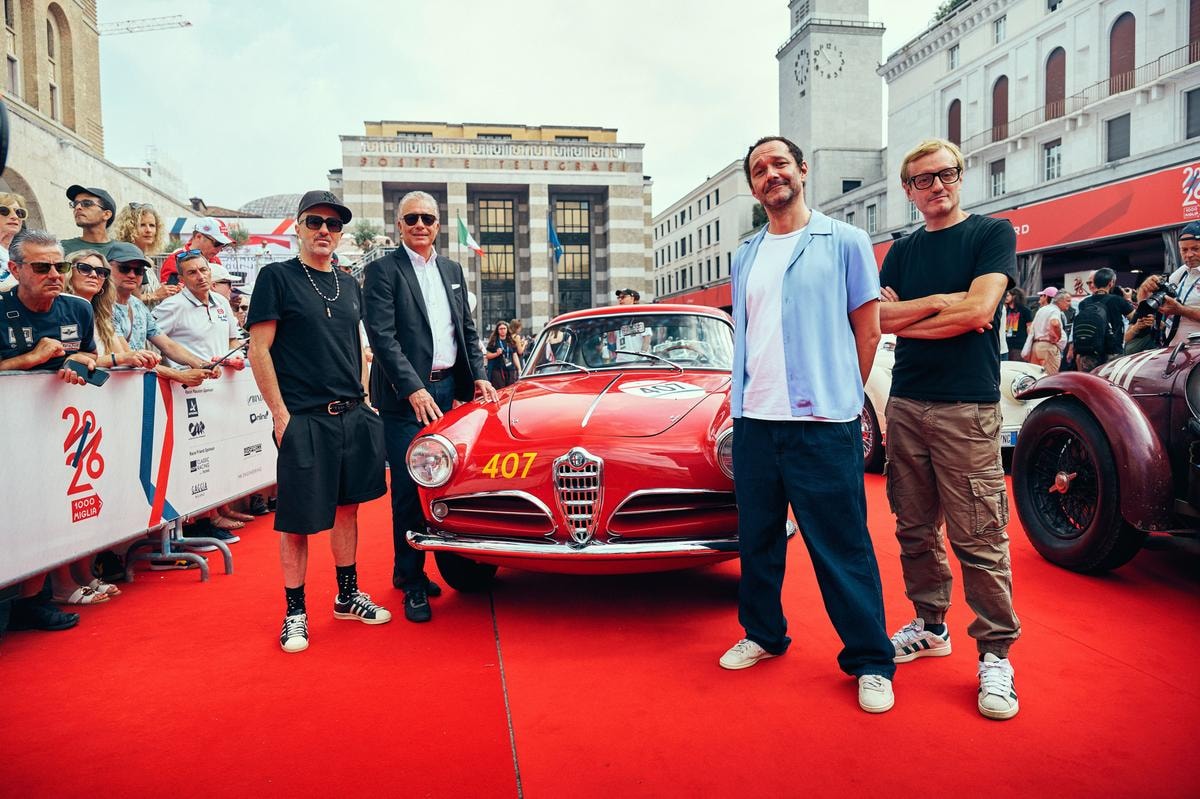 Dalla 1900 Super Sprint alla Giulia Luna Rossa: il passato e il futuro di Alfa Romeo si incontrano alla Mille Miglia