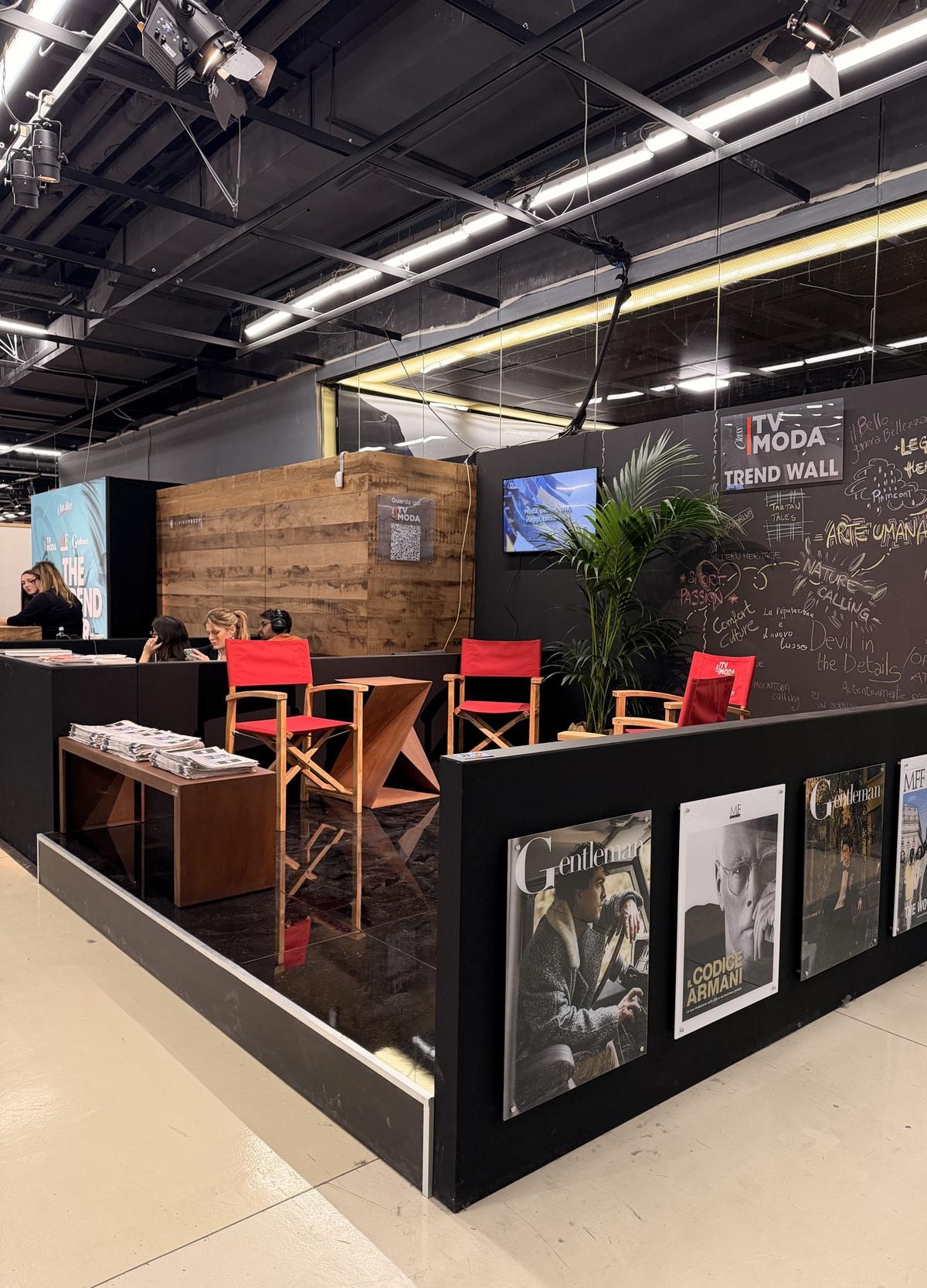 Lo stand di Class Editori a Pitti uomo 109 (courtesy Class Editori)