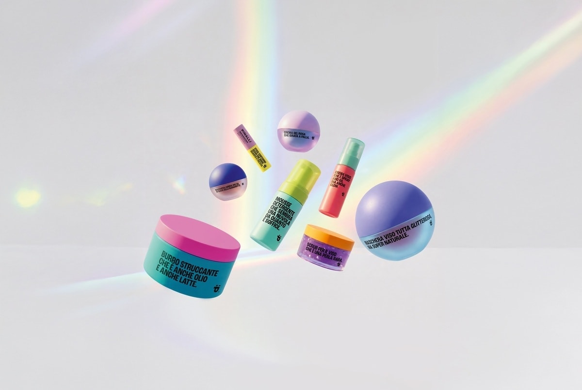 Alcuni prodotti della linea skincare di Pinalli (courtesy Pinalli)