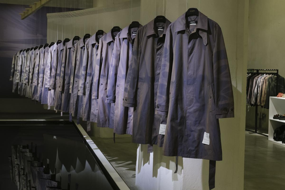 Un'immagine dell'installazione di JiyoungKim a Pitti uomo (courtesy Pitti immagine)