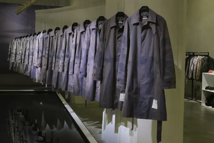 Un'immagine dell'installazione di JiyoungKim a Pitti uomo (courtesy Pitti immagine)
