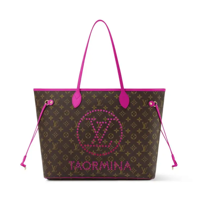 La borsa in limited edition Neverfull gm di Louis Vuitton dedicata a Taormina (courtesy Louis Vuitton)