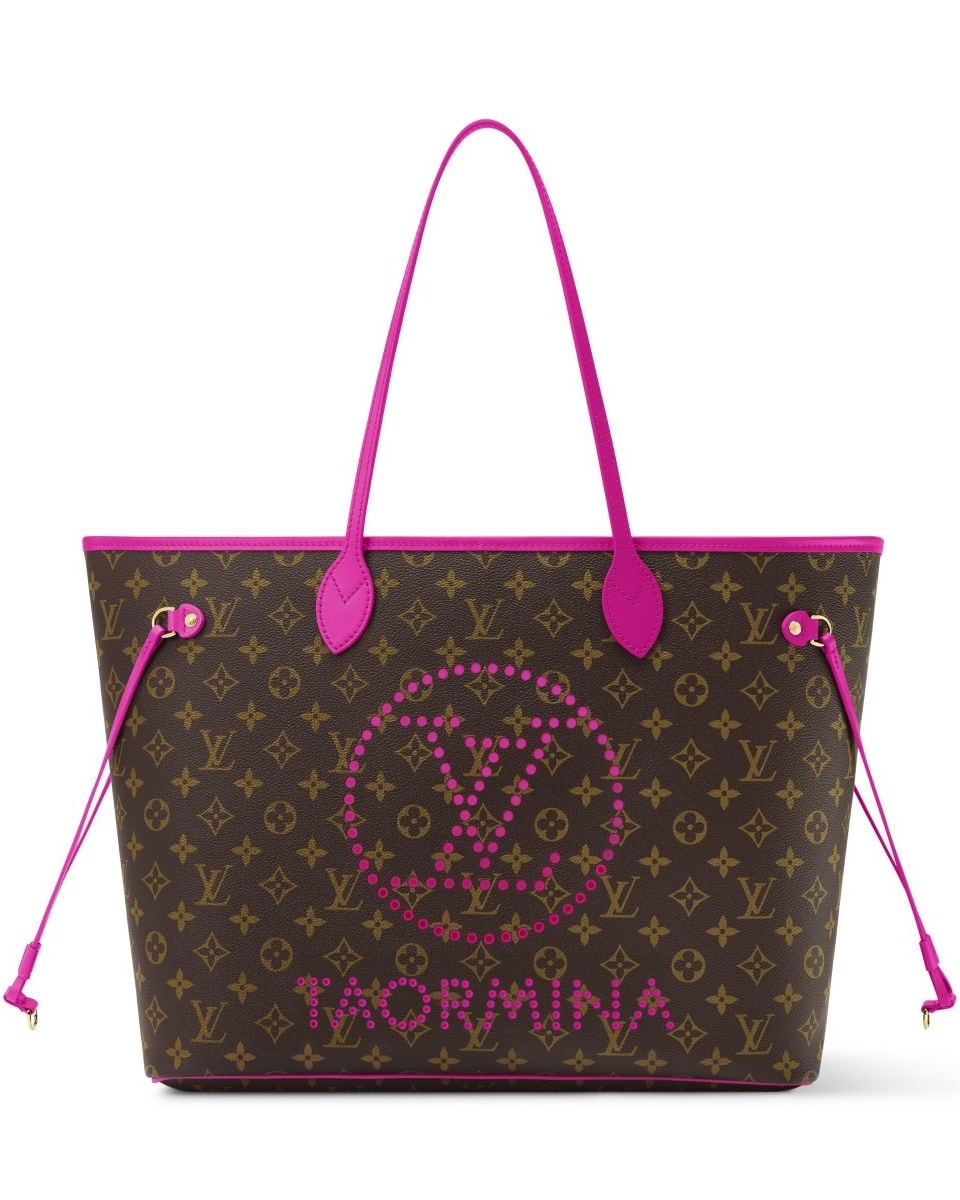 Un'immagine della borsa in limited edition Neverfull gm di Louis Vuitton dedicata a Taormina (courtesy Louis Vuitton)