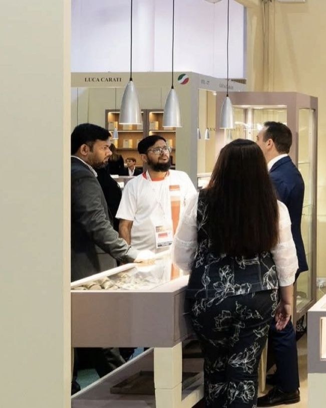 Un'immagine della fiera Watch & jewellery Middle East show di Sharjah (courtesy Artex)