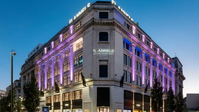 Lo store Flannels di Liverpool (ph Frasers group