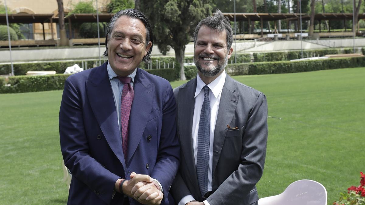 Diego Nepi Molineri, ad, e Marco Mezzaroma, presidente di Sport e Salute