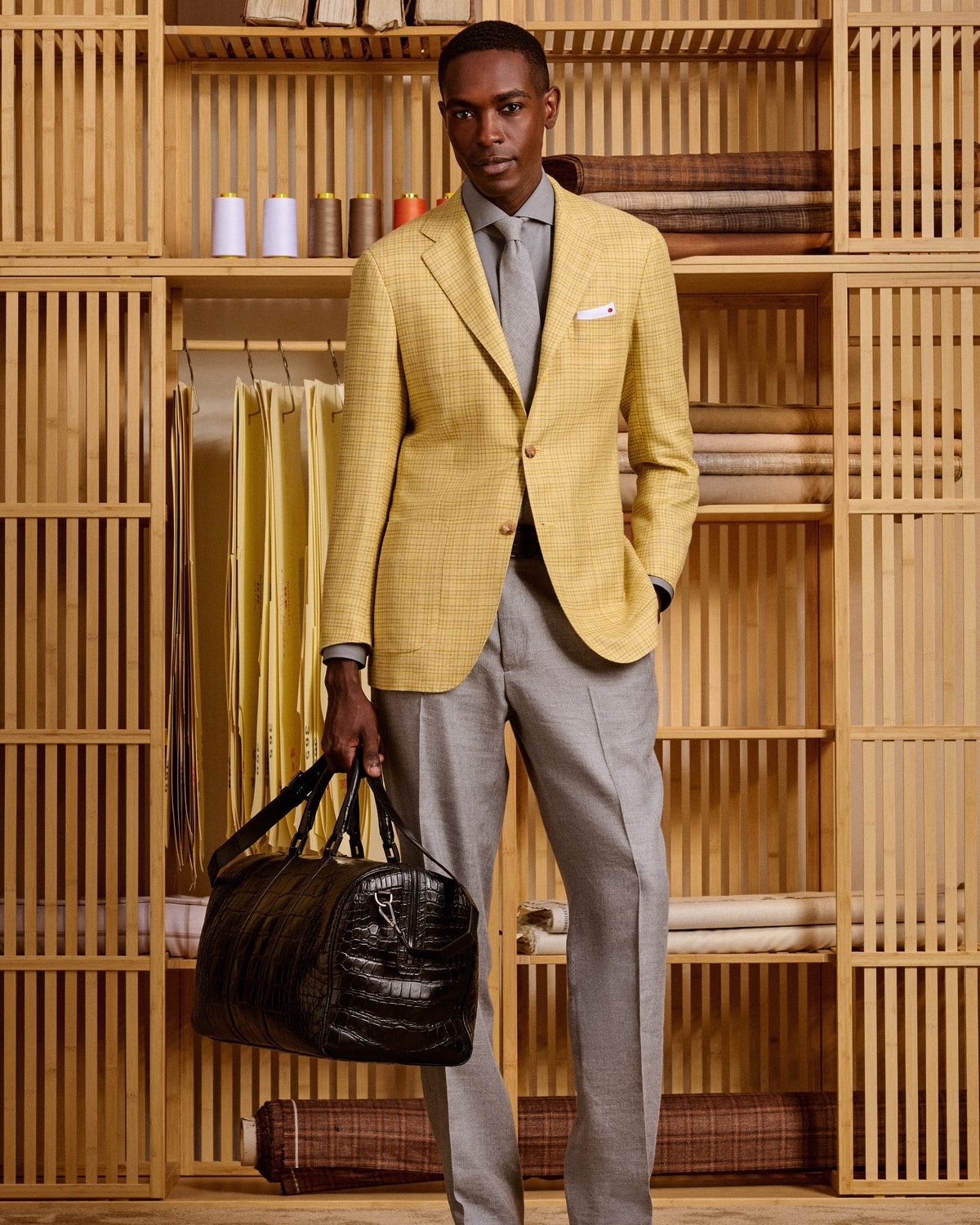 Un look Kiton spring-summer 2027 (courtesy Kiton)