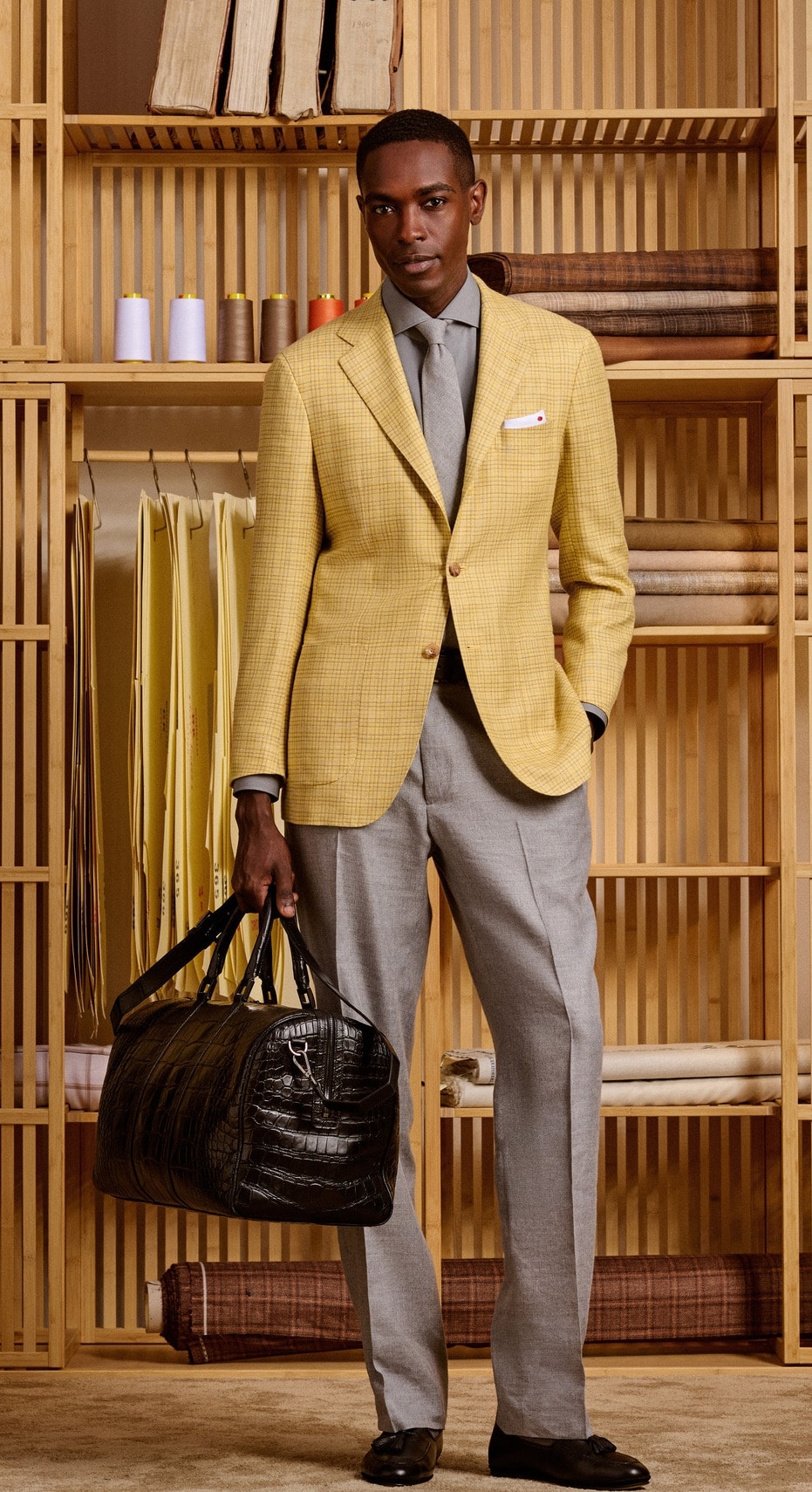 Un look Kiton spring-summer 2027 (courtesy Kiton)