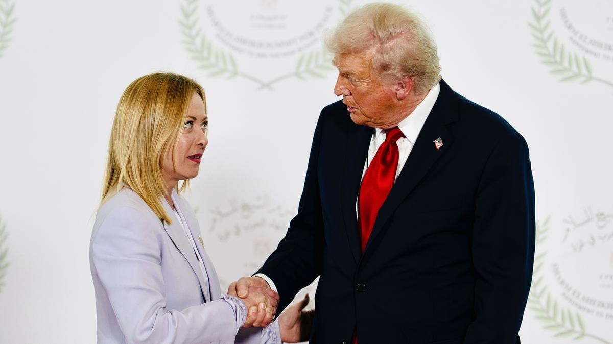 Un incontro tra Giorgia Meloni e Donald Trump dell'ottobre 2025