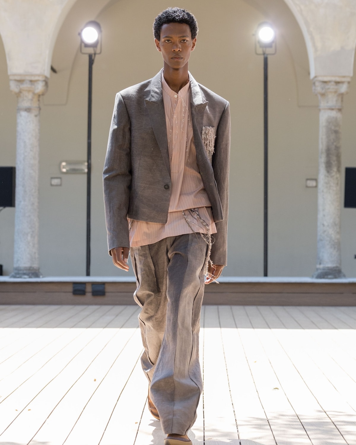 Un look Qasimi spring-summer 2027 (courtesy Qasimi)