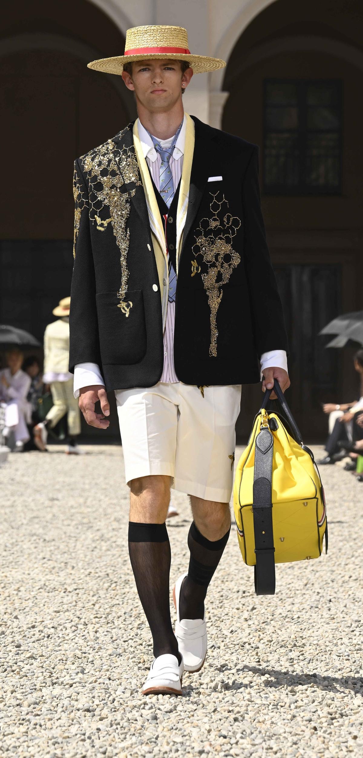 Un look Thom Browne spring-summer 2027 (courtesy Thom Browne)