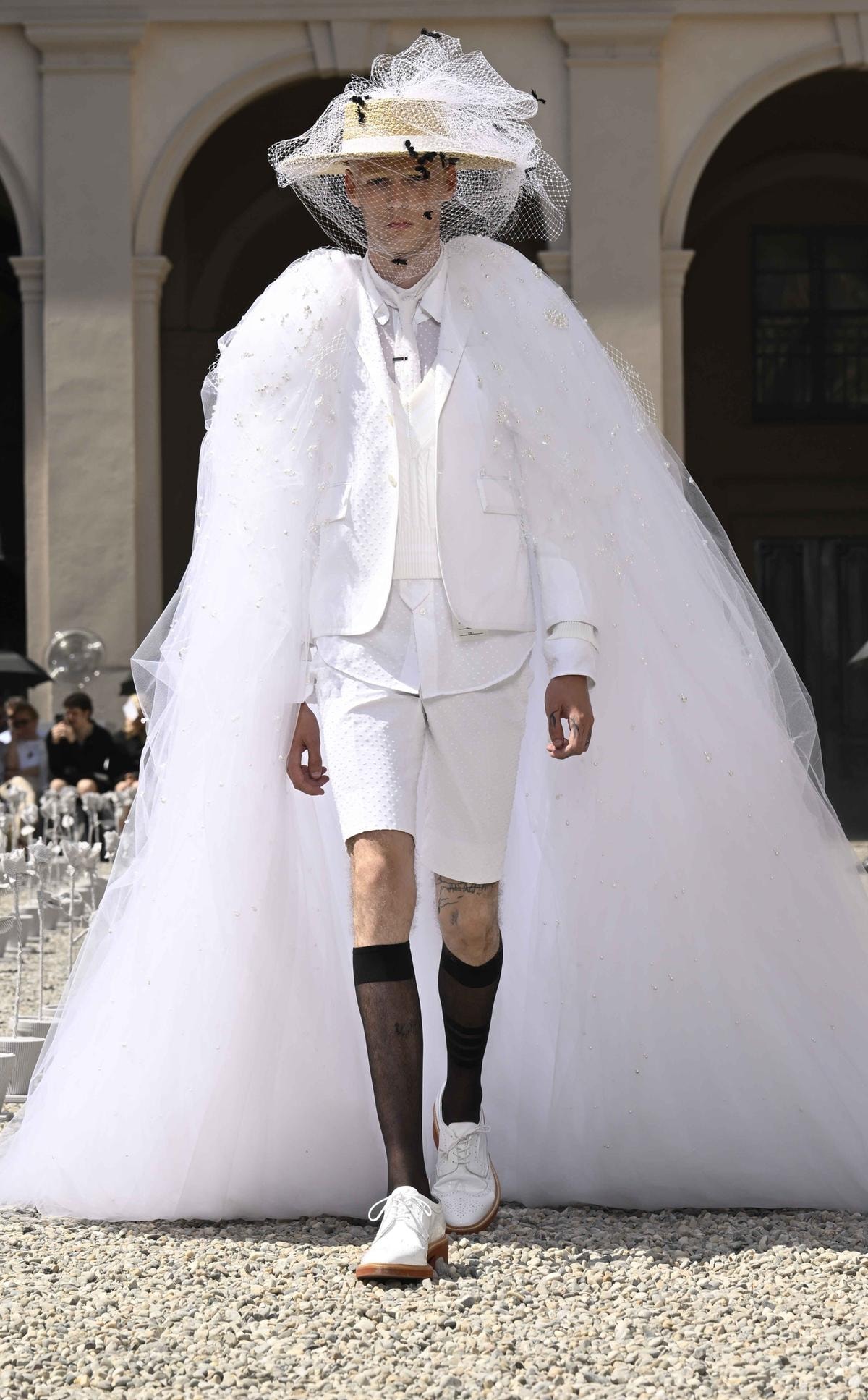 Un look Thom Browne spring-summer 2027 (courtesy Thom Browne)