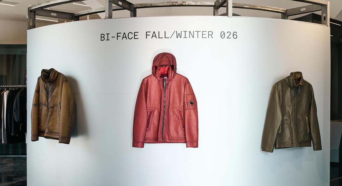 Un'immagine dell'installazione C.P. company da Antonioli (courtesy Antonioli)