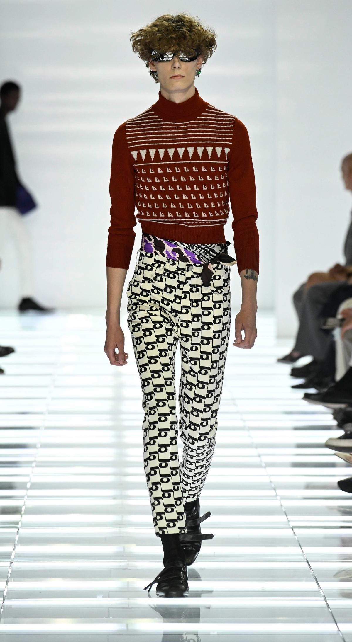 Un look Prada spring-summer 2027 (courtesy Prada)