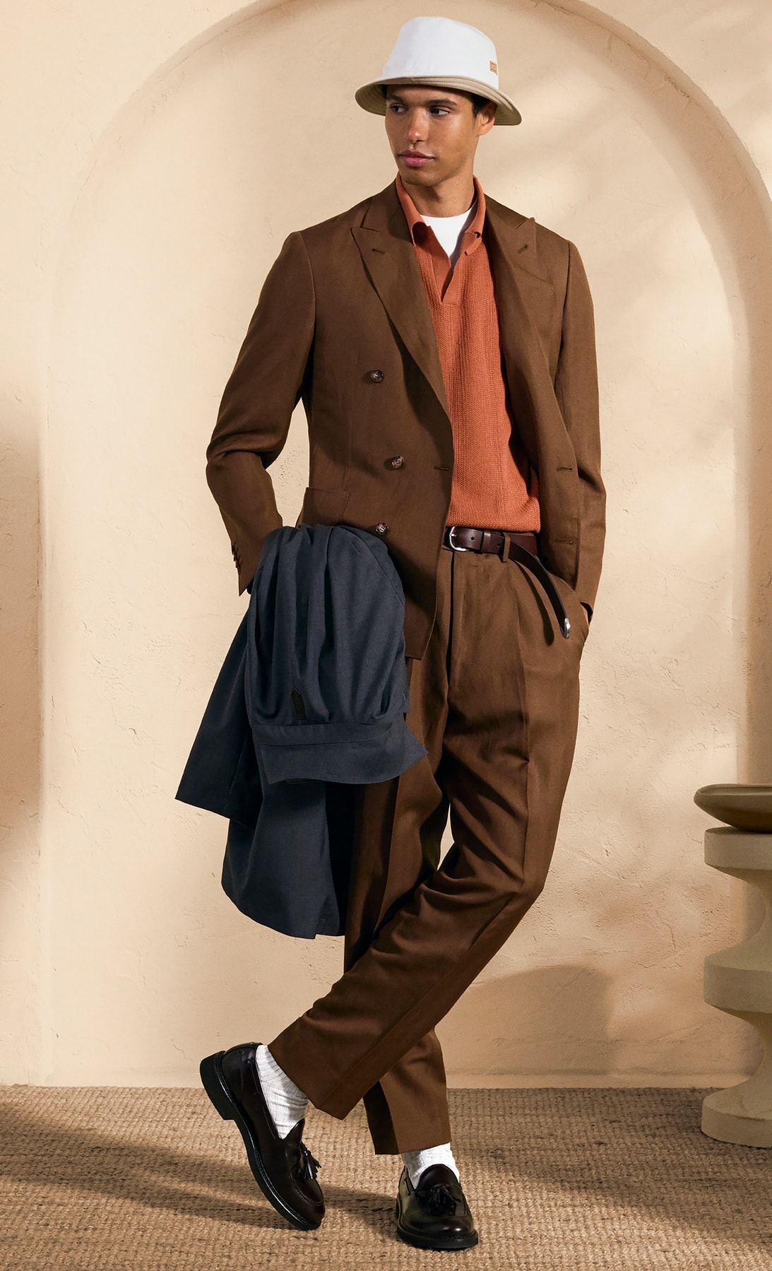 Un look Canali spring-summer 2027 (courtesy Canali)
